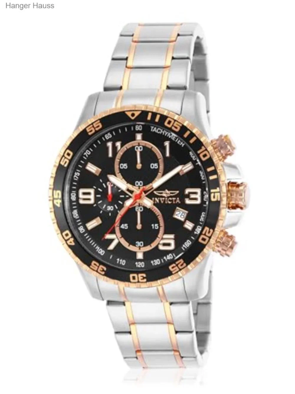 Men's Quartz Chronograph Watch Stainless Steel 45mm
